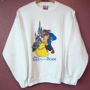 Vintage Beauty and the Beast Crewneck Sweat shirt